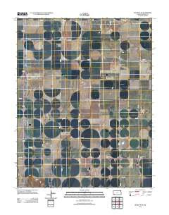 Sublette SE Kansas Historical topographic map, 1:24000 scale, 7.5 X 7.5 Minute, Year 2012
