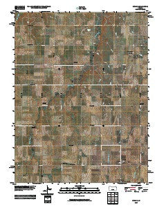 Susank Kansas Historical topographic map, 1:24000 scale, 7.5 X 7.5 Minute, Year 2009