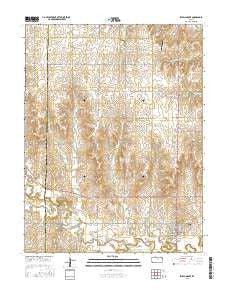 Sylvan Grove Kansas Current topographic map, 1:24000 scale, 7.5 X 7.5 Minute, Year 2015
