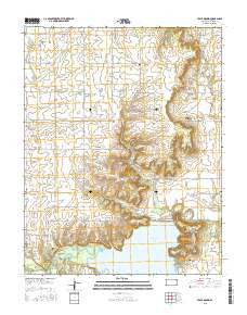 Table Mound Kansas Current topographic map, 1:24000 scale, 7.5 X 7.5 Minute, Year 2015