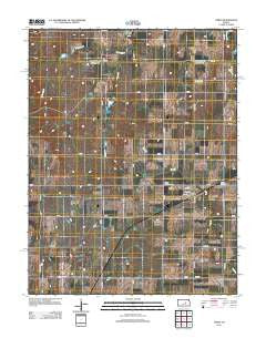 Tampa Kansas Historical topographic map, 1:24000 scale, 7.5 X 7.5 Minute, Year 2012