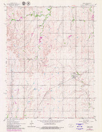 Tampa Kansas Historical topographic map, 1:24000 scale, 7.5 X 7.5 Minute, Year 1964