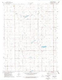 Tennis Kansas Historical topographic map, 1:24000 scale, 7.5 X 7.5 Minute, Year 1976