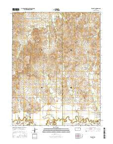 Tescott Kansas Current topographic map, 1:24000 scale, 7.5 X 7.5 Minute, Year 2015
