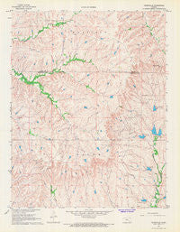 Teterville Kansas Historical topographic map, 1:24000 scale, 7.5 X 7.5 Minute, Year 1967