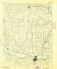 Topeka Kansas Historical topographic map, 1:125000 scale, 30 X 30 Minute, Year 1894