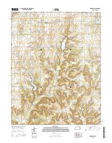 Toronto SE Kansas Current topographic map, 1:24000 scale, 7.5 X 7.5 Minute, Year 2015