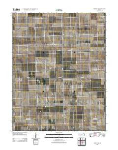 Tribune SE Kansas Historical topographic map, 1:24000 scale, 7.5 X 7.5 Minute, Year 2012
