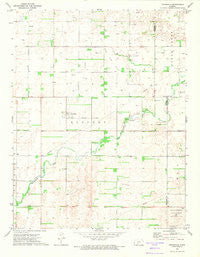 Trousdale Kansas Historical topographic map, 1:24000 scale, 7.5 X 7.5 Minute, Year 1971