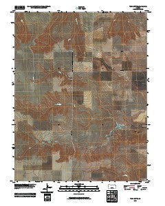 Twin Butte Kansas Historical topographic map, 1:24000 scale, 7.5 X 7.5 Minute, Year 2009