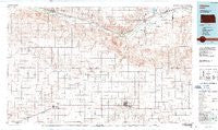 Ulysses Kansas Historical topographic map, 1:100000 scale, 30 X 60 Minute, Year 1987