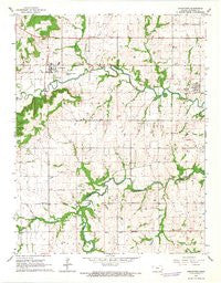 Uniontown Kansas Historical topographic map, 1:24000 scale, 7.5 X 7.5 Minute, Year 1966