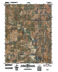 Upland Kansas Historical topographic map, 1:24000 scale, 7.5 X 7.5 Minute, Year 2009