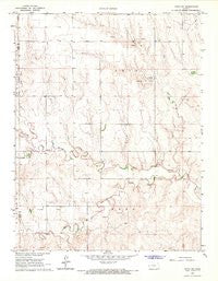 Utica SW Kansas Historical topographic map, 1:24000 scale, 7.5 X 7.5 Minute, Year 1965