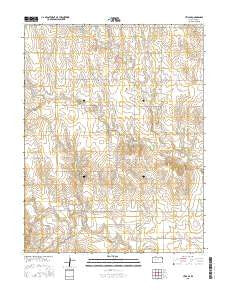 Utica SE Kansas Current topographic map, 1:24000 scale, 7.5 X 7.5 Minute, Year 2015