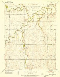 Waconda Springs Kansas Historical topographic map, 1:24000 scale, 7.5 X 7.5 Minute, Year 1953