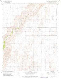 Wagon Bed Spring SW Kansas Historical topographic map, 1:24000 scale, 7.5 X 7.5 Minute, Year 1974
