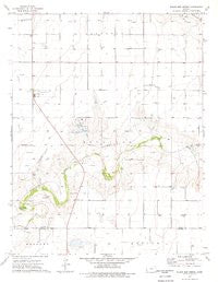 Wagon Bed Spring Kansas Historical topographic map, 1:24000 scale, 7.5 X 7.5 Minute, Year 1974