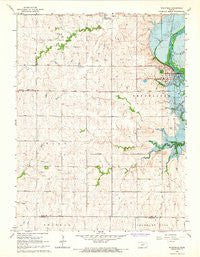 Wakefield Kansas Historical topographic map, 1:24000 scale, 7.5 X 7.5 Minute, Year 1964