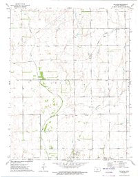 Waldron Kansas Historical topographic map, 1:24000 scale, 7.5 X 7.5 Minute, Year 1972