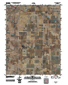 Walker Kansas Historical topographic map, 1:24000 scale, 7.5 X 7.5 Minute, Year 2010