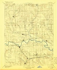 Wamego Kansas Historical topographic map, 1:125000 scale, 30 X 30 Minute, Year 1894