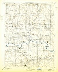 Wamego Kansas Historical topographic map, 1:125000 scale, 30 X 30 Minute, Year 1894
