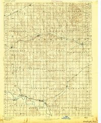 Washington Kansas Historical topographic map, 1:125000 scale, 30 X 30 Minute, Year 1893