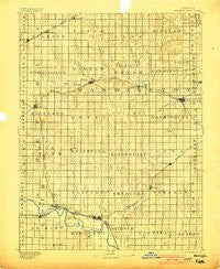 Washington Kansas Historical topographic map, 1:125000 scale, 30 X 30 Minute, Year 1893