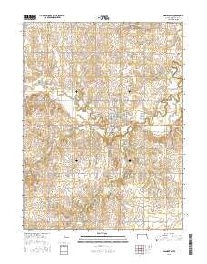 Washington Kansas Current topographic map, 1:24000 scale, 7.5 X 7.5 Minute, Year 2015