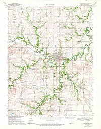 Washington Kansas Historical topographic map, 1:24000 scale, 7.5 X 7.5 Minute, Year 1966