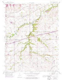 Waverly NW Kansas Historical topographic map, 1:24000 scale, 7.5 X 7.5 Minute, Year 1957