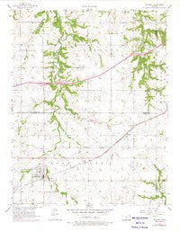 Waverly Kansas Historical topographic map, 1:24000 scale, 7.5 X 7.5 Minute, Year 1957