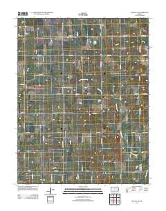 Waverly SE Kansas Historical topographic map, 1:24000 scale, 7.5 X 7.5 Minute, Year 2012