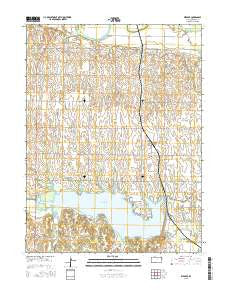 Webber Kansas Current topographic map, 1:24000 scale, 7.5 X 7.5 Minute, Year 2015