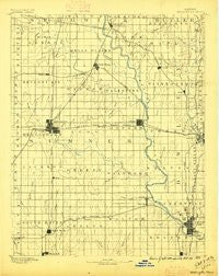 Wellington Kansas Historical topographic map, 1:125000 scale, 30 X 30 Minute, Year 1890