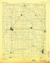 Wellington Kansas Historical topographic map, 1:125000 scale, 30 X 30 Minute, Year 1890