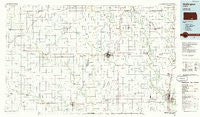 Wellington Kansas Historical topographic map, 1:100000 scale, 30 X 60 Minute, Year 1985