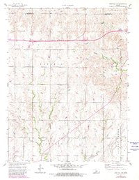 Westfall SW Kansas Historical topographic map, 1:24000 scale, 7.5 X 7.5 Minute, Year 1957