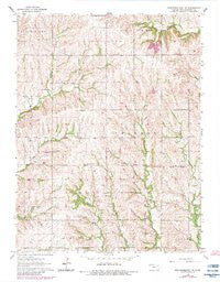 Westmoreland NE Kansas Historical topographic map, 1:24000 scale, 7.5 X 7.5 Minute, Year 1964