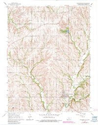 Westmoreland Kansas Historical topographic map, 1:24000 scale, 7.5 X 7.5 Minute, Year 1964