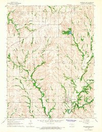 Westmoreland Kansas Historical topographic map, 1:24000 scale, 7.5 X 7.5 Minute, Year 1964