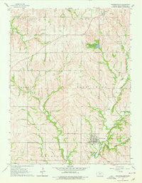 Westmoreland Kansas Historical topographic map, 1:24000 scale, 7.5 X 7.5 Minute, Year 1964