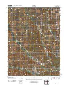 Wetmore Kansas Historical topographic map, 1:24000 scale, 7.5 X 7.5 Minute, Year 2012
