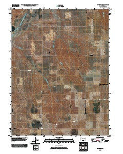 Wheeler Kansas Historical topographic map, 1:24000 scale, 7.5 X 7.5 Minute, Year 2009
