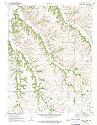 White City NW Kansas Historical topographic map, 1:24000 scale, 7.5 X 7.5 Minute, Year 1971