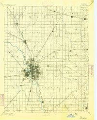 Wichita Kansas Historical topographic map, 1:125000 scale, 30 X 30 Minute, Year 1894