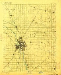 Wichita Kansas Historical topographic map, 1:125000 scale, 30 X 30 Minute, Year 1894