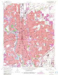 Wichita East Kansas Historical topographic map, 1:24000 scale, 7.5 X 7.5 Minute, Year 1961