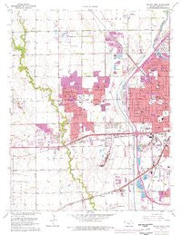 Wichita West Kansas Historical topographic map, 1:24000 scale, 7.5 X 7.5 Minute, Year 1961